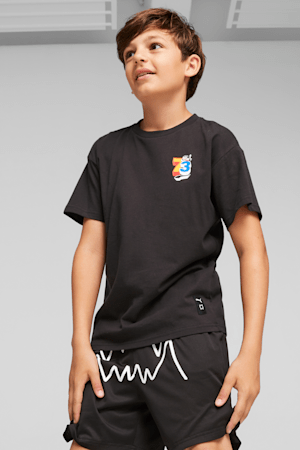 T-shirt de basketball Trash Talk, jeunes, PUMA Black, extralarge