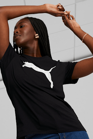 PUMA Cat Fill Women's Tee, PUMA Black, extralarge