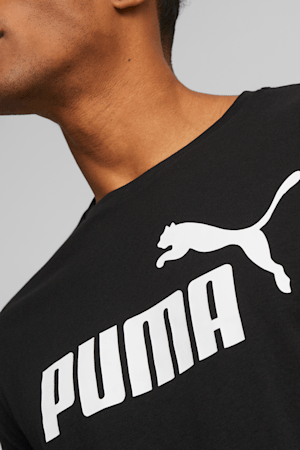 Essentials Men's Logo Tee, Puma Black, extralarge