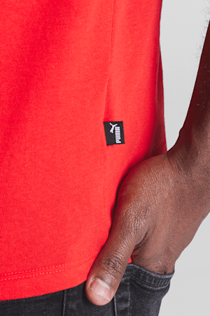 Essentials Men's Logo Tee, PUMA Red, extralarge