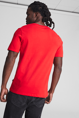 Essentials Men's Logo Tee, PUMA Red, extralarge