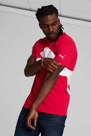 Oversized Logo Men's Tee, For All Time Red, extralarge