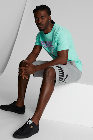 PUMA Melted Cat Men's Tee, Mint, extralarge
