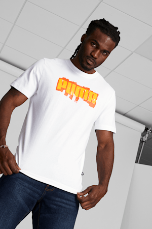 PUMA Paint Men's Tee, PUMA White, extralarge