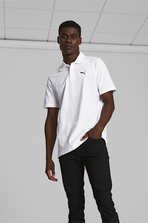 Essential Men's Polo, PUMA White, extralarge