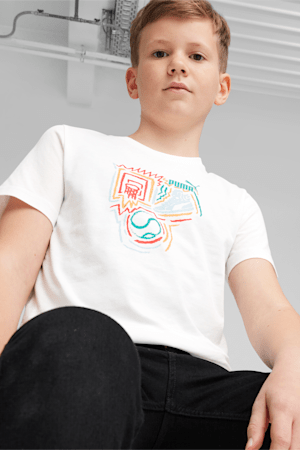GRAPHICS Year of Sports Youth Tee, PUMA White, extralarge