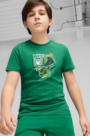 GRAPHICS Year of Sports Youth Tee, Archive Green, extralarge