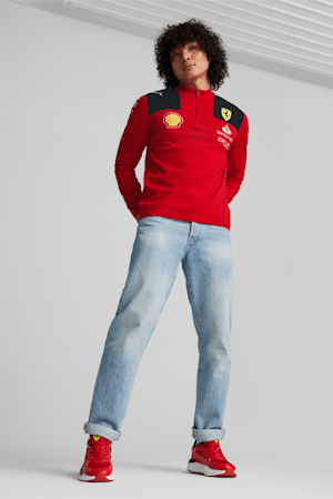 Scuderia Ferrari 2023 Team Replica Sweatshirt, Rosso Corsa, extralarge