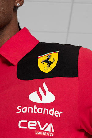 Scuderia Ferrari 2023 Team Replica Polo, Rosso Corsa, extralarge
