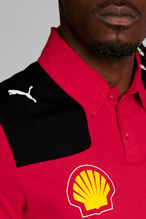 Scuderia Ferrari 2023 Team Replica Polo, Rosso Corsa, extralarge