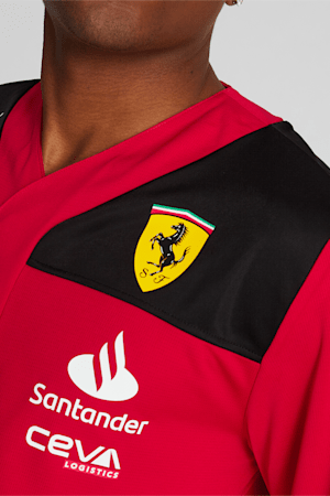 Scuderia Ferrari 2023 Team Replica Men's Baseball Jersey, Rosso Corsa, extralarge