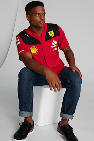 Chandail de baseball Scuderia Ferrari 2023 Team Replica Homme, Rosso Corsa, extralarge