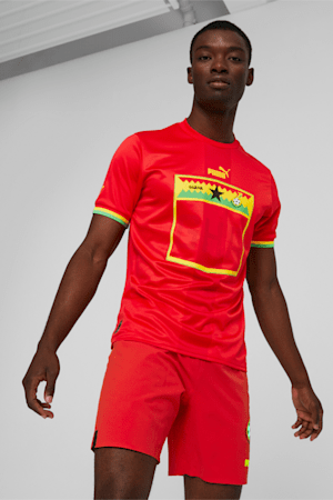 Ghana Away 22/23 Replica Jersey Men, Puma Red-Dandelion, extralarge-GBR