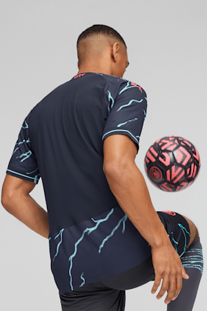 Troisième maillot authentique Manchester City 23/24 Homme, Dark Navy-Hero Blue, extralarge