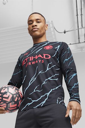 Man city away kit long hot sale sleeve
