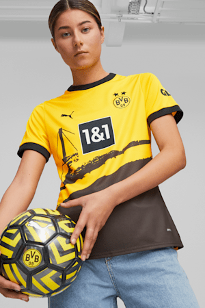 Borussia Dortmund 23/24 Women's Home Jersey, Cyber Yellow-PUMA Black, extralarge-GBR