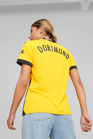 Borussia Dortmund 23/24 Women's Home Jersey, Cyber Yellow-PUMA Black, extralarge-GBR