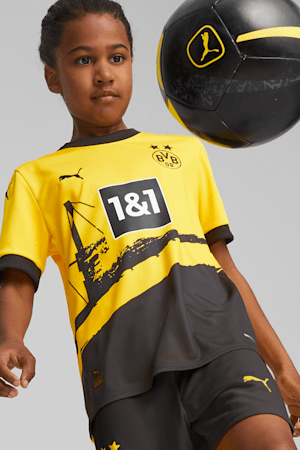 Borussia Dortmund 23/24 Youth Home Jersey, Cyber Yellow-PUMA Black, extralarge-GBR