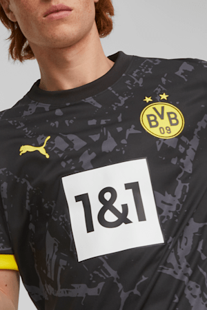 Borussia Dortmund 23/24 Men's Away Jersey, PUMA Black-Cyber Yellow, extralarge-GBR