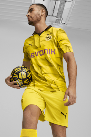 Troisième maillot pour hommes Borussia Dortmund 23/24, Cyber Yellow-PUMA Black, extralarge