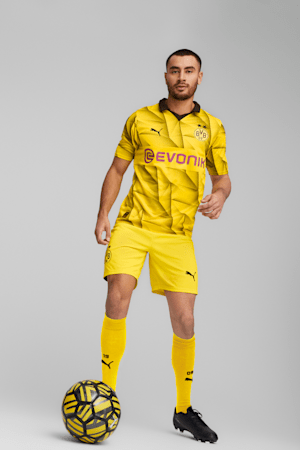 Troisième maillot pour hommes Borussia Dortmund 23/24, Cyber Yellow-PUMA Black, extralarge