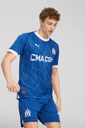 Maillot Olympique de Marseille à l’étranger 23/24 pour hommes, PUMA Team Royal-Clyde Royal, extralarge