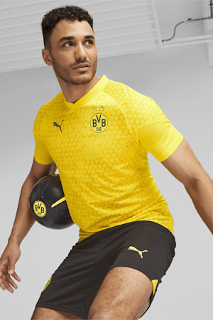 Borussia Dortmund Football Men's Training Jersey, Cyber Yellow-PUMA Black, extralarge-GBR