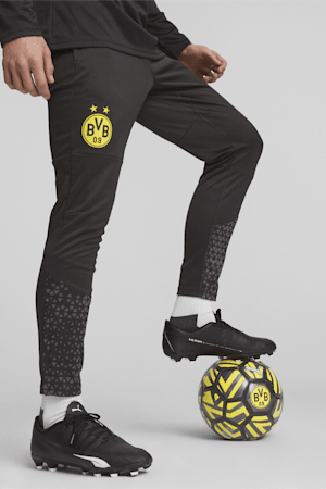 Borussia Dortmund Football Training Pants, PUMA Black-Cyber Yellow, extralarge-GBR