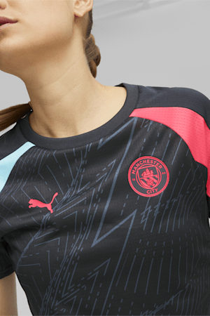 Manchester City Women's Pre-match Jersey, Dark Navy-Hero Blue-Sunset Glow, extralarge-GBR