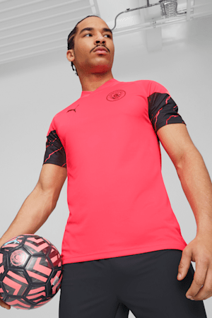 Manchester City Men's Soccer Training Jersey, Sunset Glow-Dark Navy, extralarge