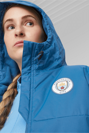Manchester City Women's Winter Jacket, Lake Blue, extralarge-GBR