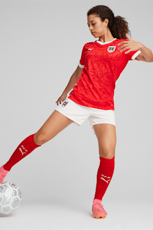 Austria 2024 Women's Home Football Jersey, PUMA Red-Chili Pepper, extralarge-GBR