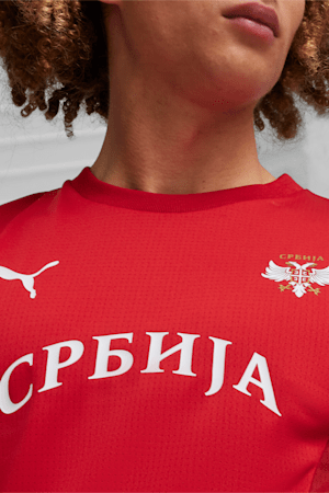 Serbia Men's Pre-match Football Jersey, Dark Cherry-Intense Red, extralarge-GBR
