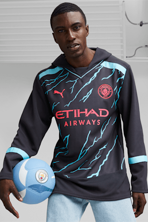 Manchester City Oversized Winter Football Jersey, Dark Navy-Hero Blue, extralarge-GBR