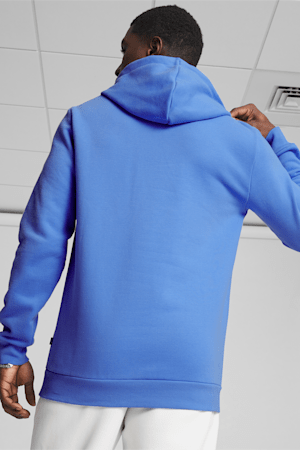 Faux Embroidered Men's Hoodie, Dusky Blue, extralarge