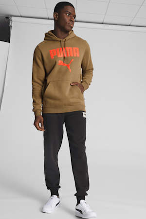 Pink puma hoodie mens cheap