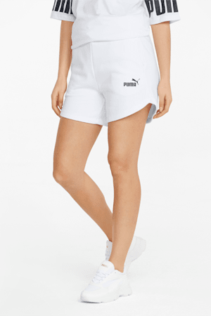 Essentials High Waist Women's Shorts, Puma White, extralarge