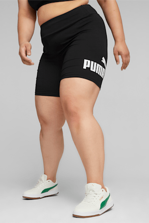 Essentials Logo Women's Short Leggings, Puma Black, extralarge