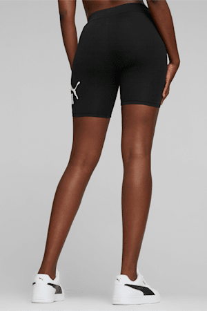 Essentials Logo Women's Short Leggings, Puma Black, extralarge-GBR