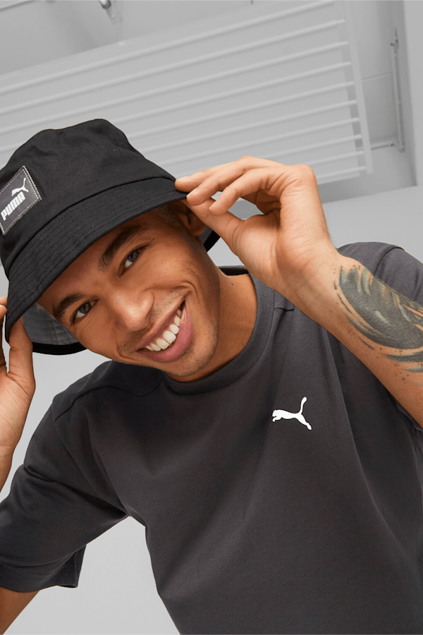 Core Bucket Hat, PUMA Black-Platinum Gray, extralarge