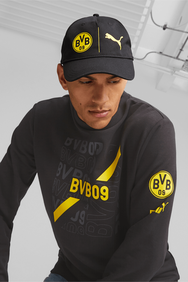 Borussia Dortmund Cap, PUMA Black-Cyber Yellow, extralarge-GBR