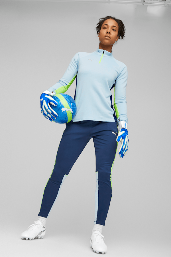 ULTRA Ultimate Hybrid Goalkeeper Gloves, Ultra Blue-PUMA White, extralarge