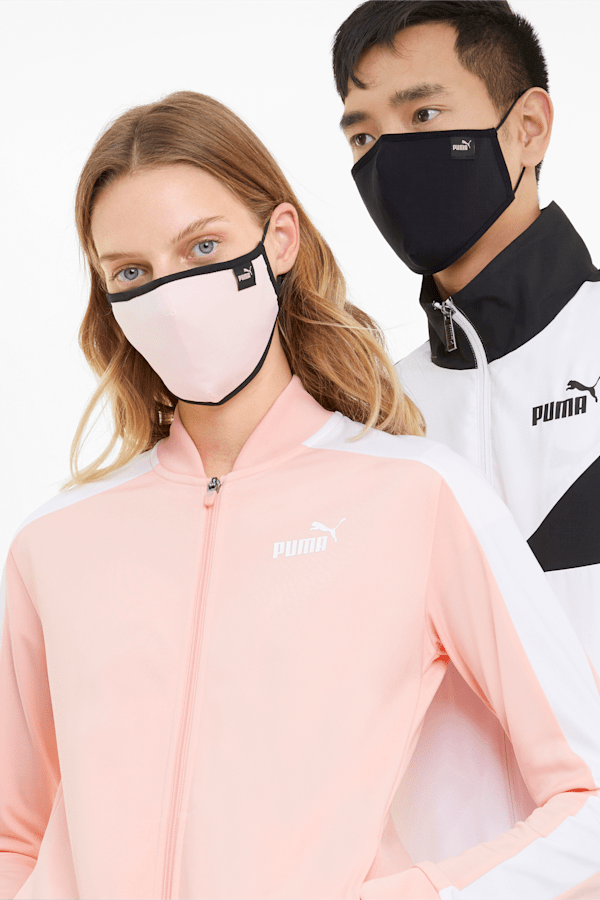 PUMA Core Face Mask (Set of 2), Apricot Blush-Puma Black, extralarge