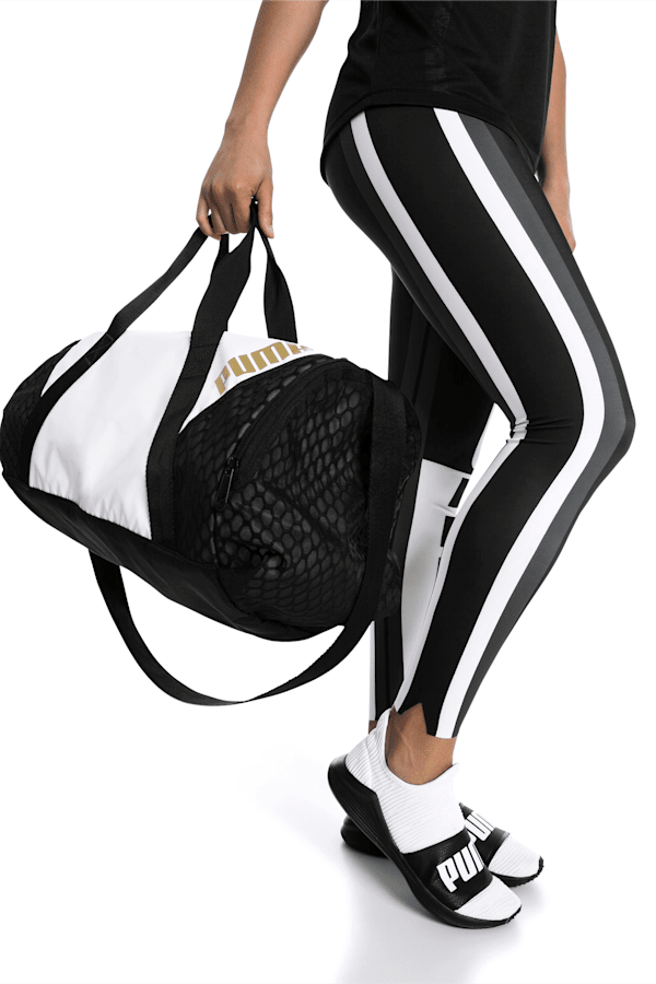 Puma white hotsell and gold handbag