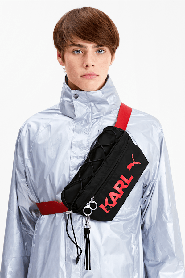 PUMA x KARL LAGERFELD Waist Bag, Puma Black, extralarge