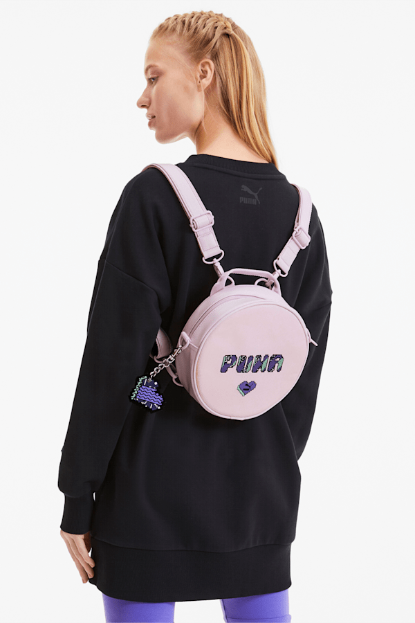 Round best sale backpack bag