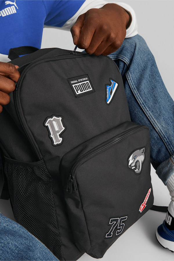 Patch Backpack, PUMA Black, extralarge