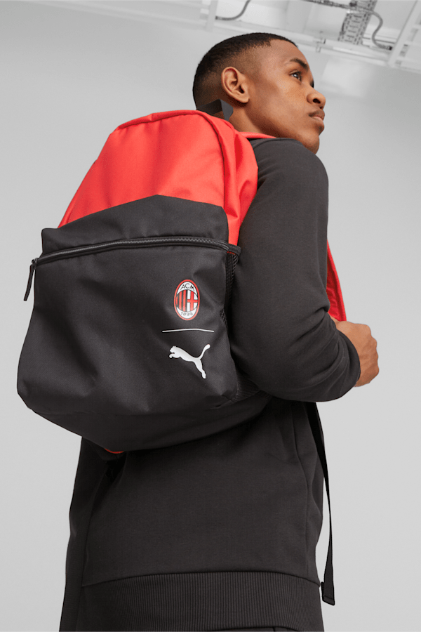 A.C. Milan Fanwear Backpack, PUMA Black-For All Time Red, extralarge