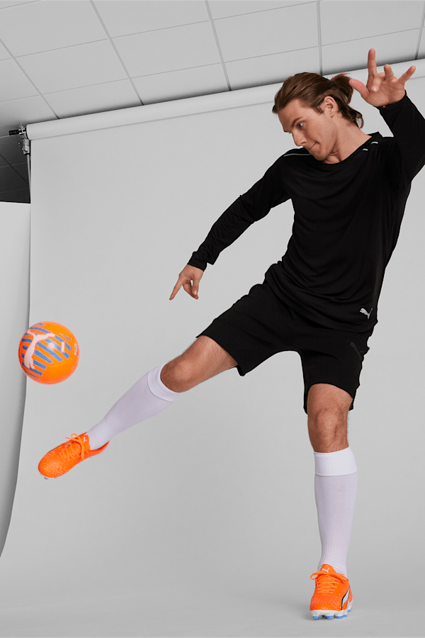 Ballon de soccer Big Cat, Ultra Orange-Blue Glimmer, extralarge