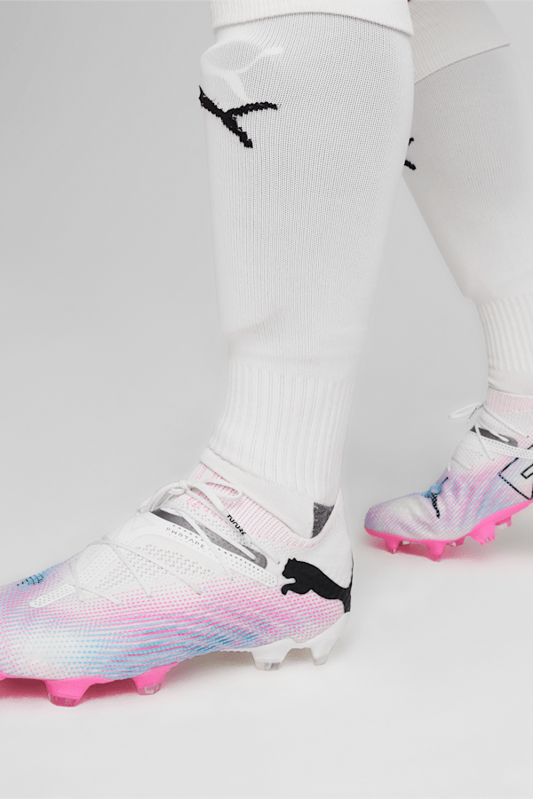 FUTURE 7 ULTIMATE FG/AG Football Boots, PUMA White-PUMA Black-Poison Pink, extralarge